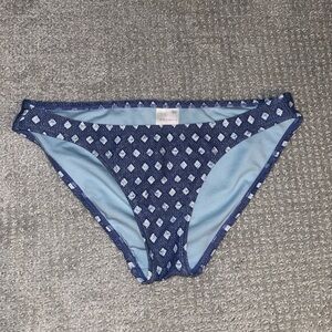 Xhilaration Blue and White Bikini Bottom